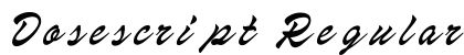 Dosescript Regular preview