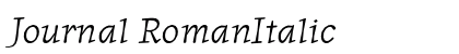 Journal RomanItalic preview