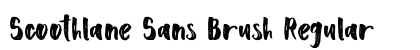 Scoothlane Sans Brush Regular preview