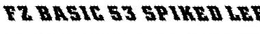 FZ BASIC 53 SPIKED LEFTY Normal Font