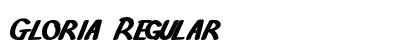 Gloria Regular Font Preview