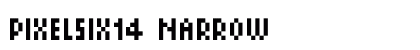 PixelSix14 Narrow Font Preview
