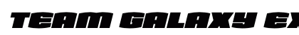 Team Galaxy Expanded Italic Regular Font Team Galaxy Expanded Italic Regular Font Preview