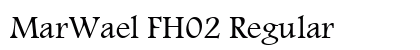 MarWael FH02 Regular Font Preview