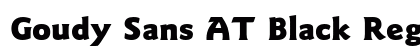Goudy Sans AT Black Regular preview Goudy Sans AT Black Regular preview
