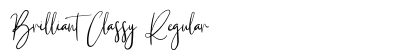 Brilliant Classy Regular Font Preview