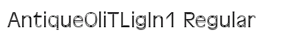 AntiqueOliTLigIn1 Regular