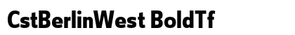 CstBerlinWest BoldTf Preview