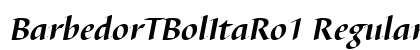BarbedorTBolItaRo1 Regular font free download