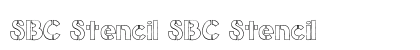 SBC Stencil SBC Stencil Font Preview