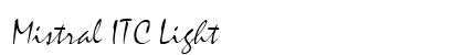 Mistral ITC Light Font Preview