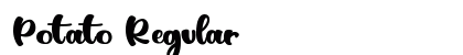 Potato Regular Font Preview