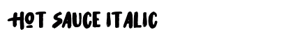 Hot Sauce Italic Font Preview