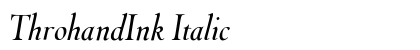 ThrohandInk Italic preview
