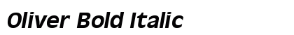 Oliver Bold Italic preview Oliver Bold Italic preview