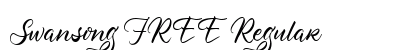 Swansong FREE Regular Font Preview
