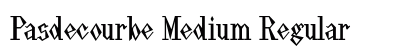 Pasdecourbe Medium Regular Font Preview