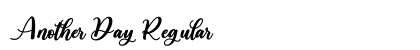 Another Day Regular Font Preview