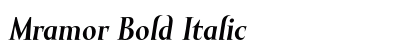 Mramor Bold Italic font free download