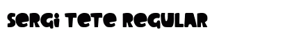 Sergi Tete Regular Font Preview