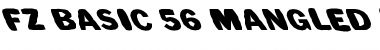 Download FZ BASIC 56 MANGLED LEFTY Font