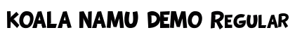KOALA NAMU DEMO Regular Font Preview