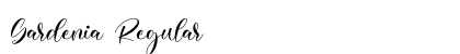 Gardenia Regular Font Preview