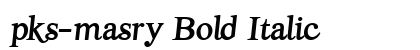 pks-masry Bold Italic preview