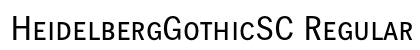 HeidelbergGothicSC Regular font free download