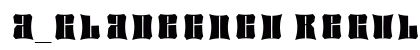 a_GladeCncv Regular Font Preview