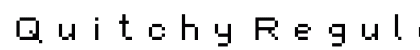 Quitchy Regular Font Preview