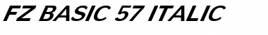 FZ BASIC 57 ITALIC Normal Font