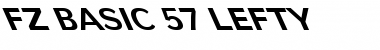 FZ BASIC 57 LEFTY Normal Font