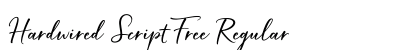 Hardwired Script Free Regular Font Preview