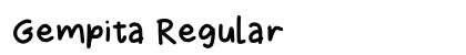 Gempita Regular Font Preview