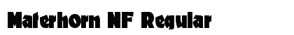 Materhorn NF Regular Font Preview