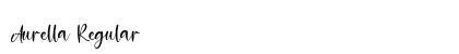 Aurella Regular Font Preview