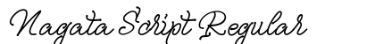 Nagata Script Regular Font Preview