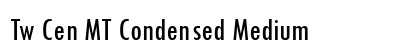 Tw Cen MT Condensed Medium Font Preview