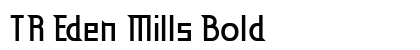 TR Eden Mills Bold Font Preview