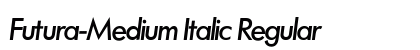 Futura-Medium Italic Regular font free download