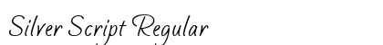 Silver Script Regular preview Silver Script Regular preview
