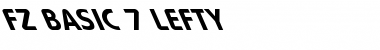 FZ BASIC 7 LEFTY Font