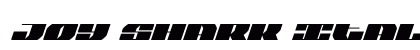 Joy Shark Italic Italic Font Preview