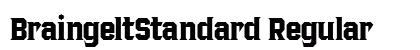 BraingeltStandard Regular Font BraingeltStandard Regular Font Preview