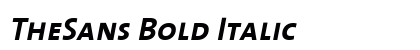TheSans Bold Italic Preview
