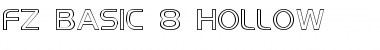 FZ BASIC 8 HOLLOW Font