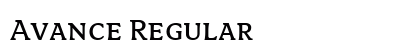 Avance Regular preview