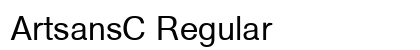 ArtsansC Regular Font Preview