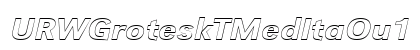 URWGroteskTMedItaOu1 Regular Font Preview